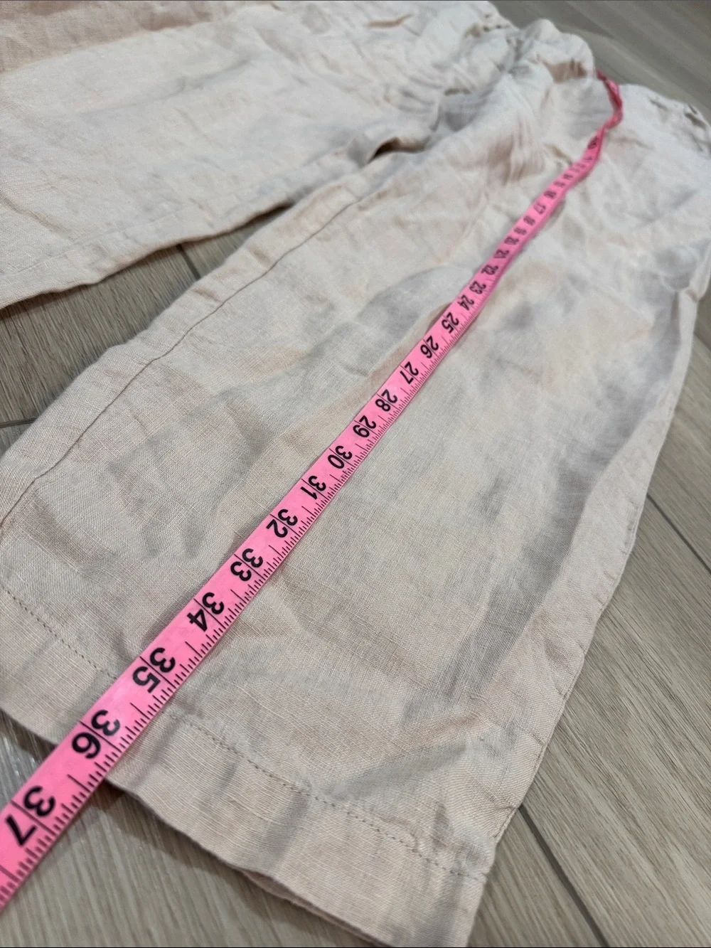 Quince 100% European Linen Pants Sz M Trendy Summer Natural Lightweight Beach